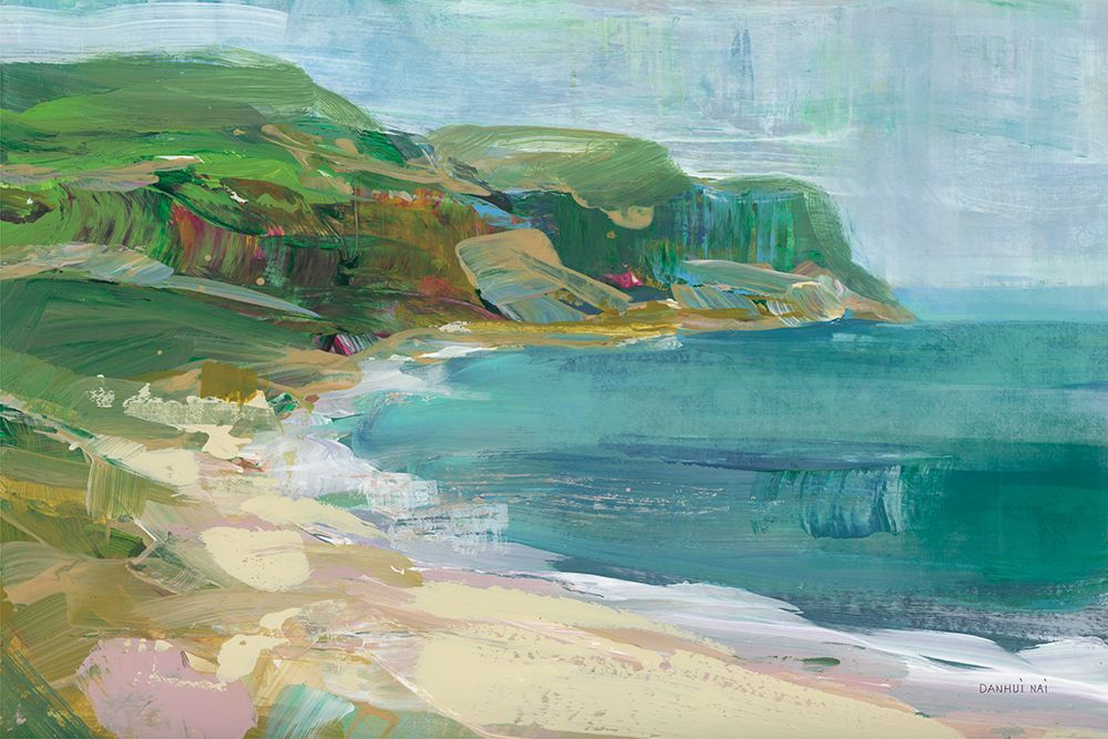 Painterly Beach art print by Danhui Nai for $57.95 CAD