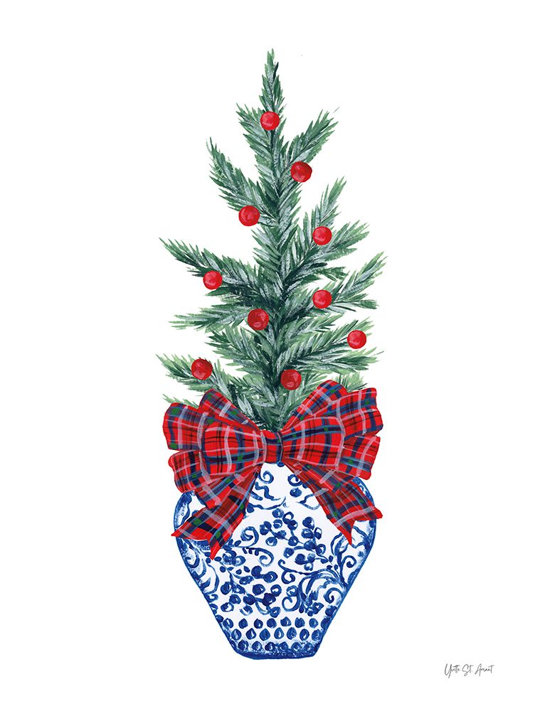 Evergreen Chinoiserie I art print by Yvette St. Amant for $57.95 CAD