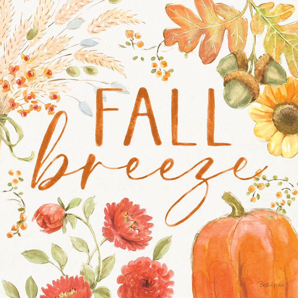 Harvest Wishes VII art print by Beth Grove for $57.95 CAD