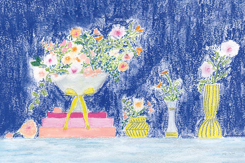 Flower Vases and Books art print by Jocelyn Elizabeth for $57.95 CAD