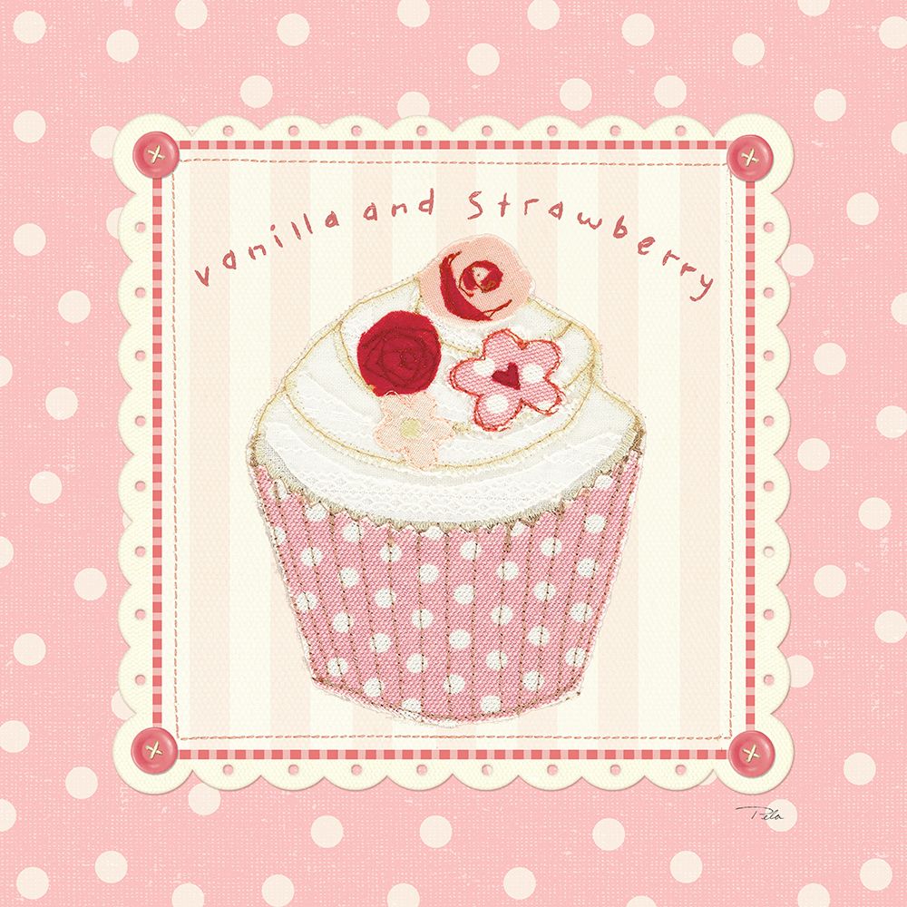 Lil Cupcakes Pink I art print by Pela Studio for $57.95 CAD