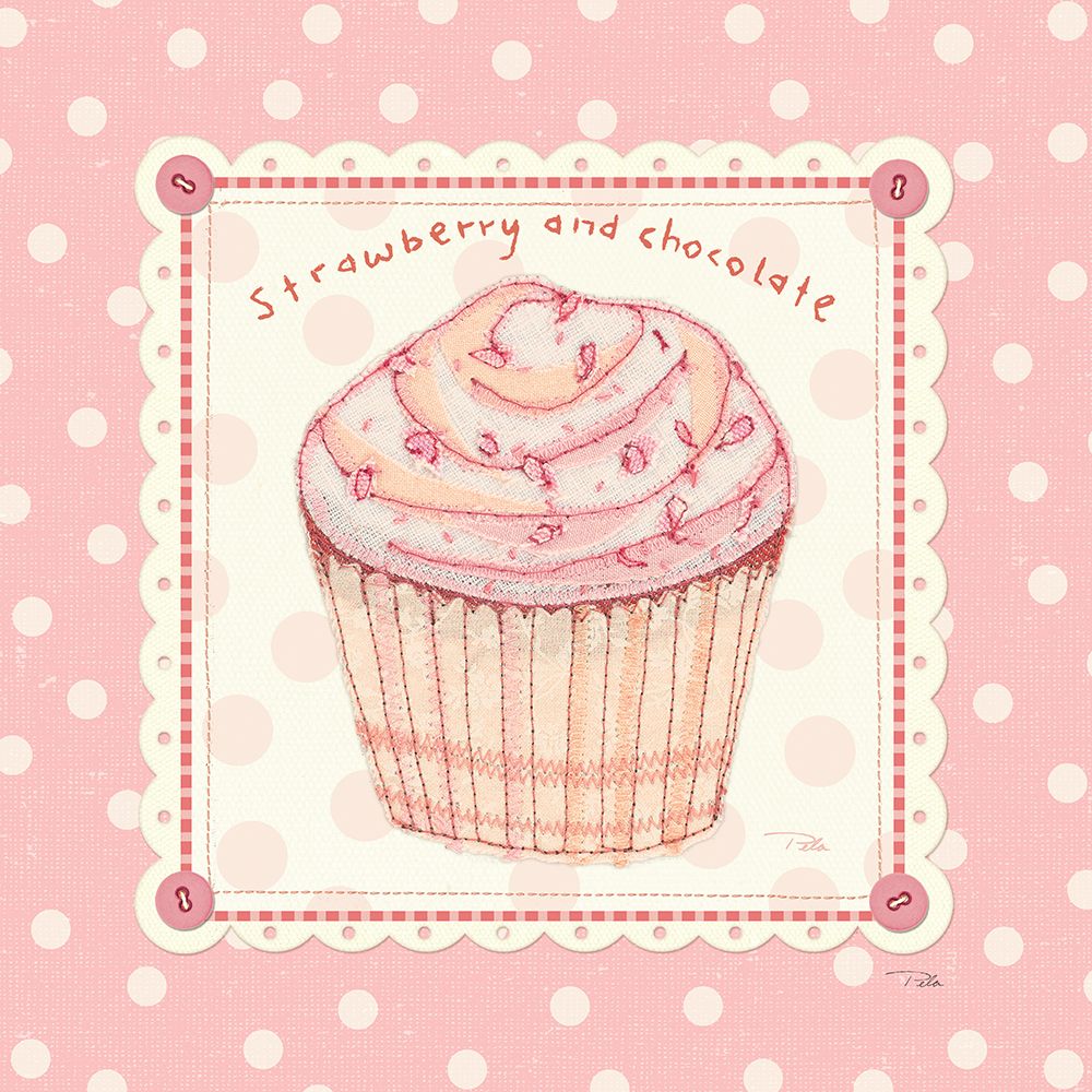 Lil Cupcakes Pink IV art print by Pela Studio for $57.95 CAD