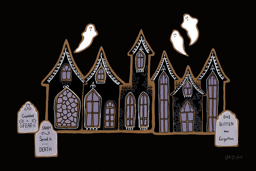 Spooky Gingerbread Manor V art print by Yvette St. Amant for $57.95 CAD