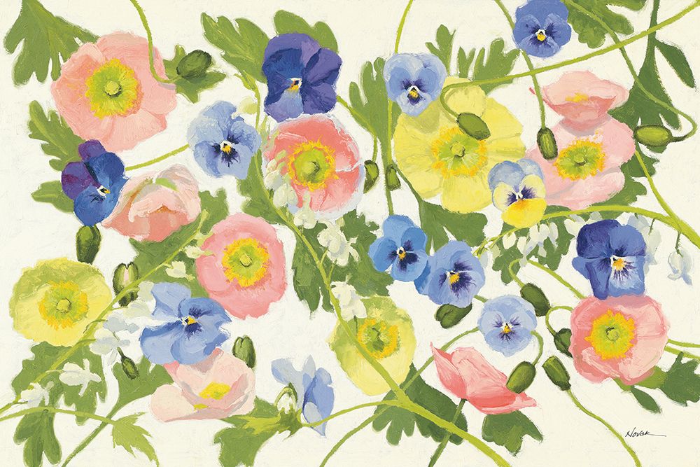 Overall Floral art print by Shirley Novak for $57.95 CAD