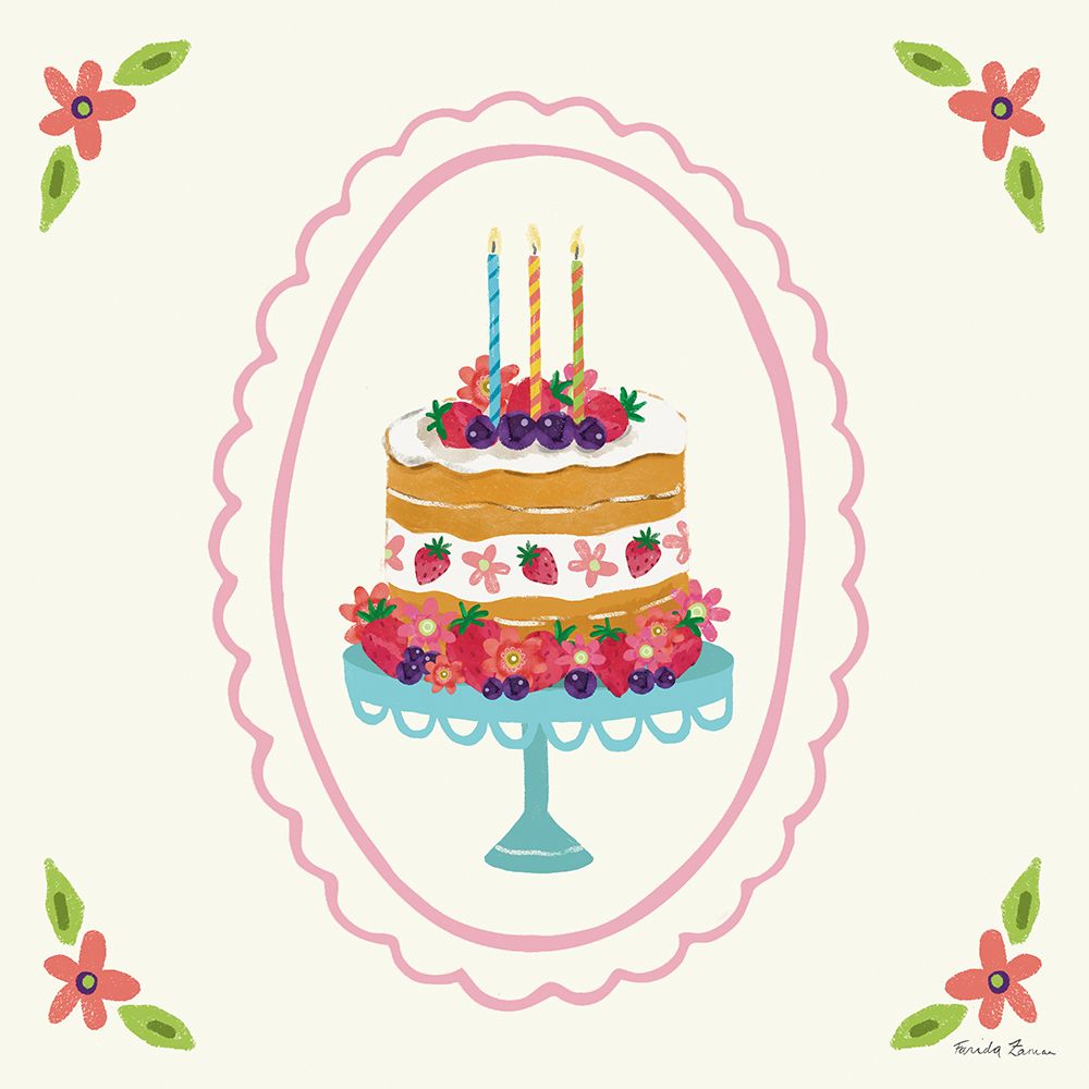Pretty Cake I art print by Farida Zaman for $57.95 CAD
