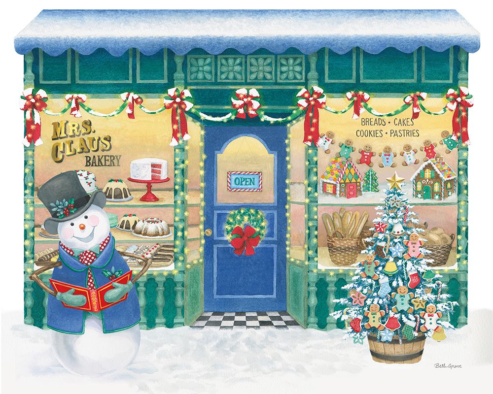 Main Street Christmas I art print by Beth Grove for $57.95 CAD