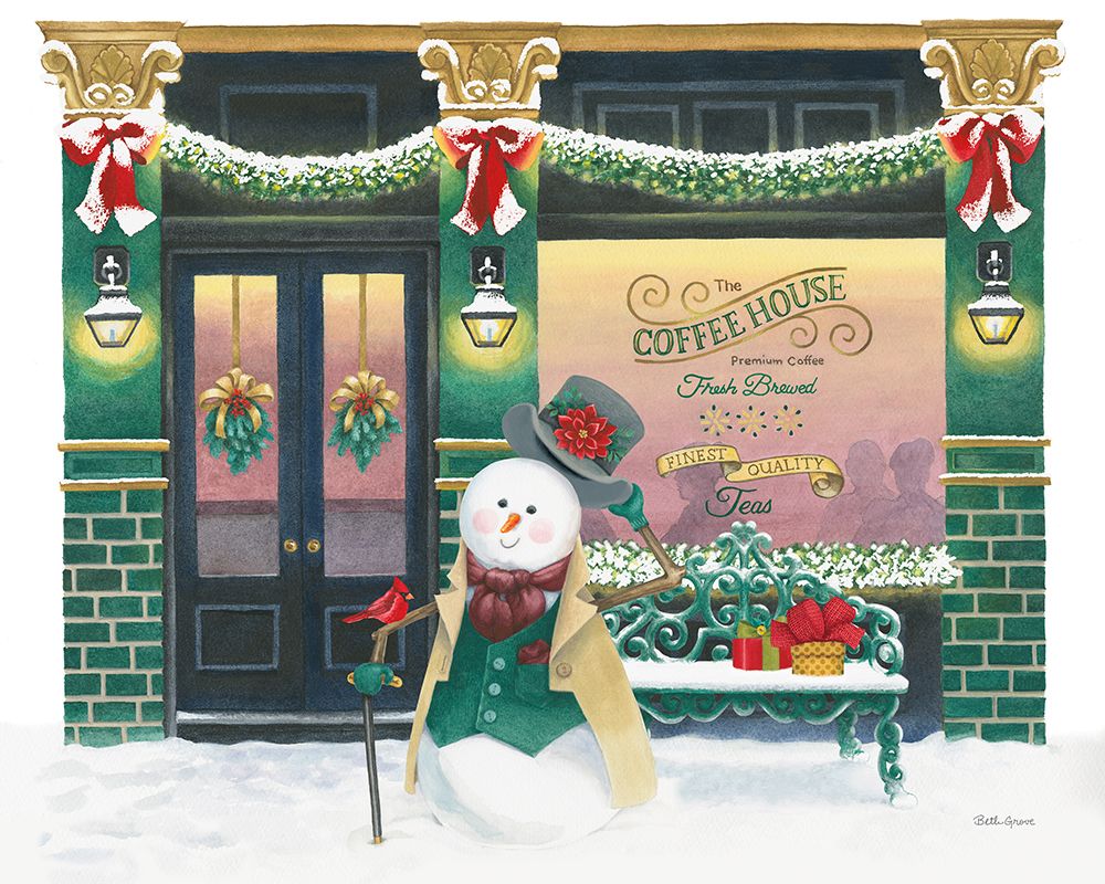 Main Street Christmas II art print by Beth Grove for $57.95 CAD