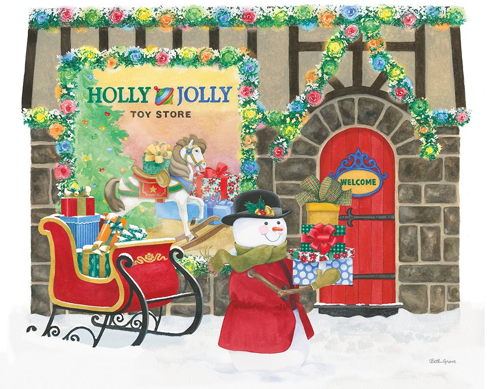 Main Street Christmas IV art print by Beth Grove for $57.95 CAD