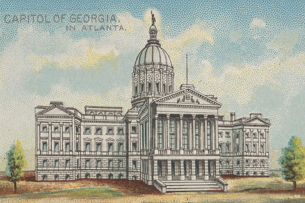 Capitol of Georgia in Atlanta art print by Wild Apple Portfolio for $57.95 CAD