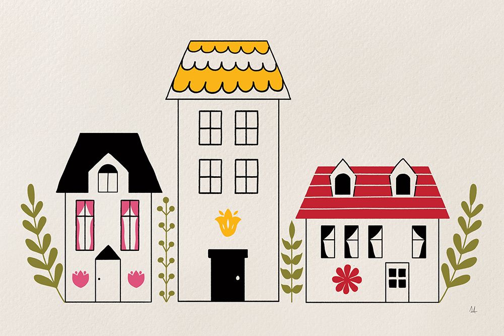 Little Houses IV art print by Sarah Adams for $57.95 CAD