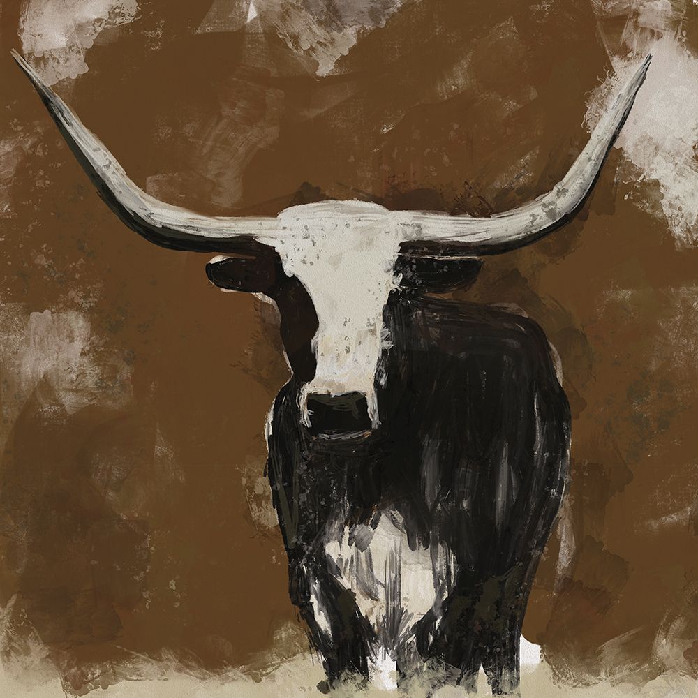 Abstract Longhorn v2 art print by Sarah Adams for $57.95 CAD