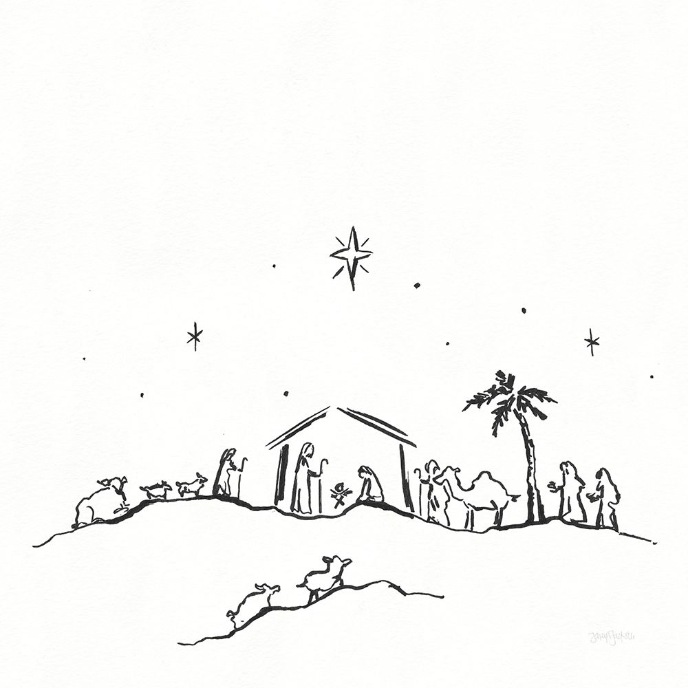 Simple Nativity II art print by Jenaya Jackson for $57.95 CAD