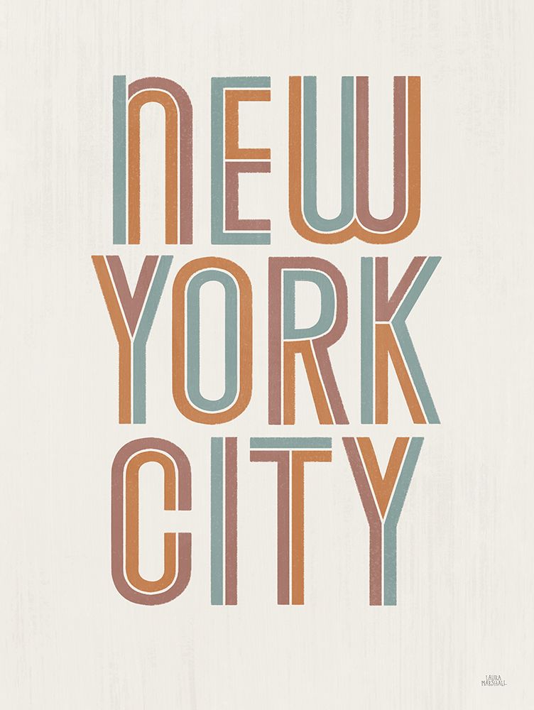 New York City art print by Laura Marshall for $57.95 CAD
