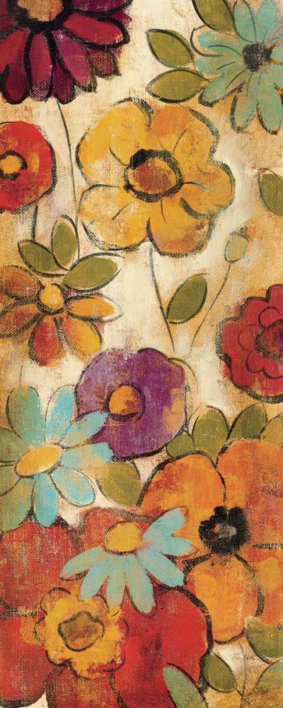 Floral Sketches on Linen I art print by Silvia Vassileva for $57.95 CAD