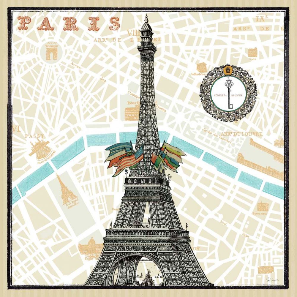 Monuments des Paris Eiffel art print by Sue Schlabach for $57.95 CAD