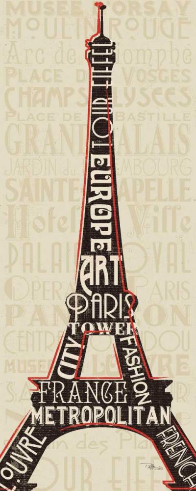 Paris City Words I art print by Pela Studio for $57.95 CAD
