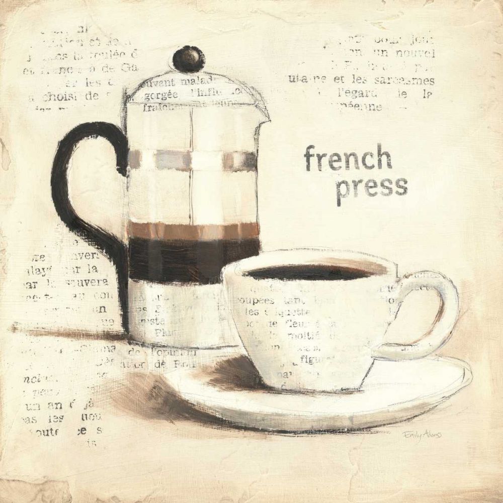 Parisian Coffee III art print by Emily Adams for $57.95 CAD