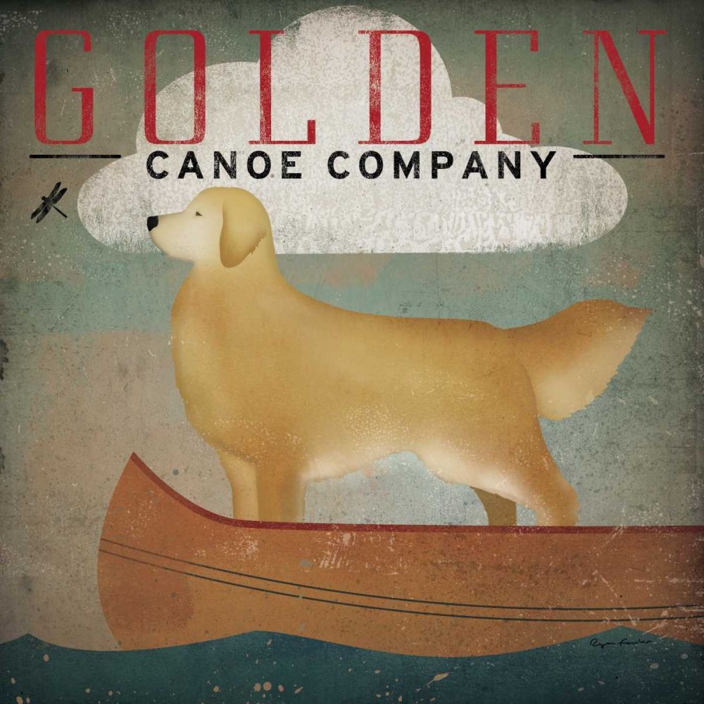 Golden Dog Canoe Co art print by Ryan Fowler for $57.95 CAD