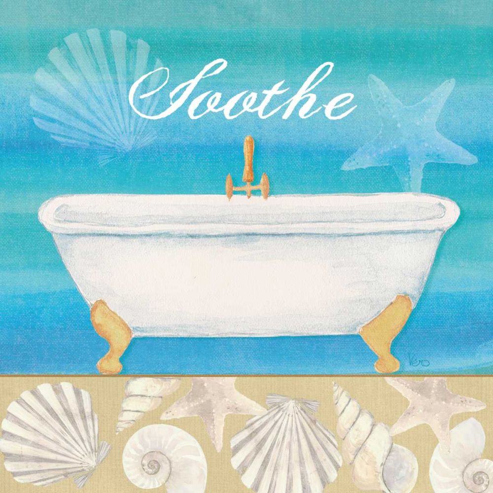 Seashells Bath II art print by Veronique Charron for $57.95 CAD