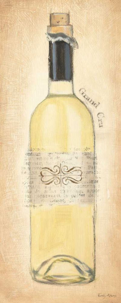 Grand Cru Blanc Bottle art print by Emily Adams for $57.95 CAD