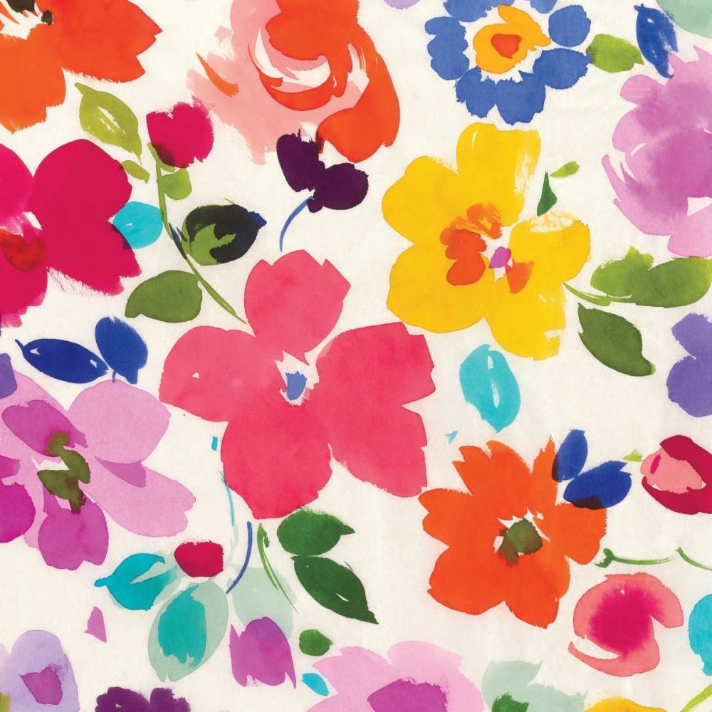 Bright Florals III art print by Wild Apple Portfolio for $57.95 CAD