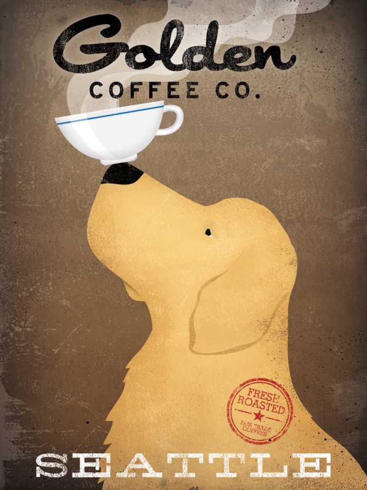 Golden Coffee Co art print by Ryan Fowler for $57.95 CAD