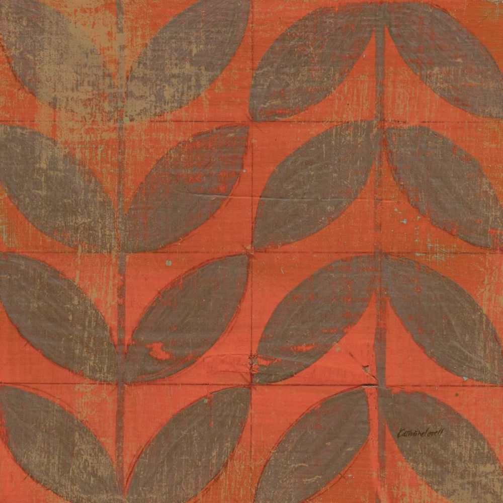 Orange Gold Leaves art print by Kathrine Lovell for $57.95 CAD