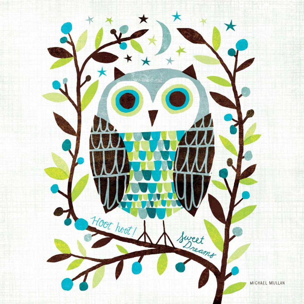 Night Owl I Square art print by Michael Mullan for $57.95 CAD