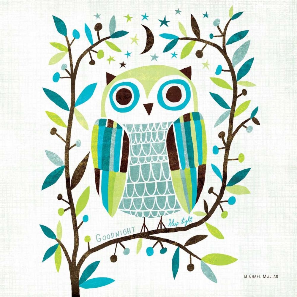 Night Owl II Square art print by Michael Mullan for $57.95 CAD