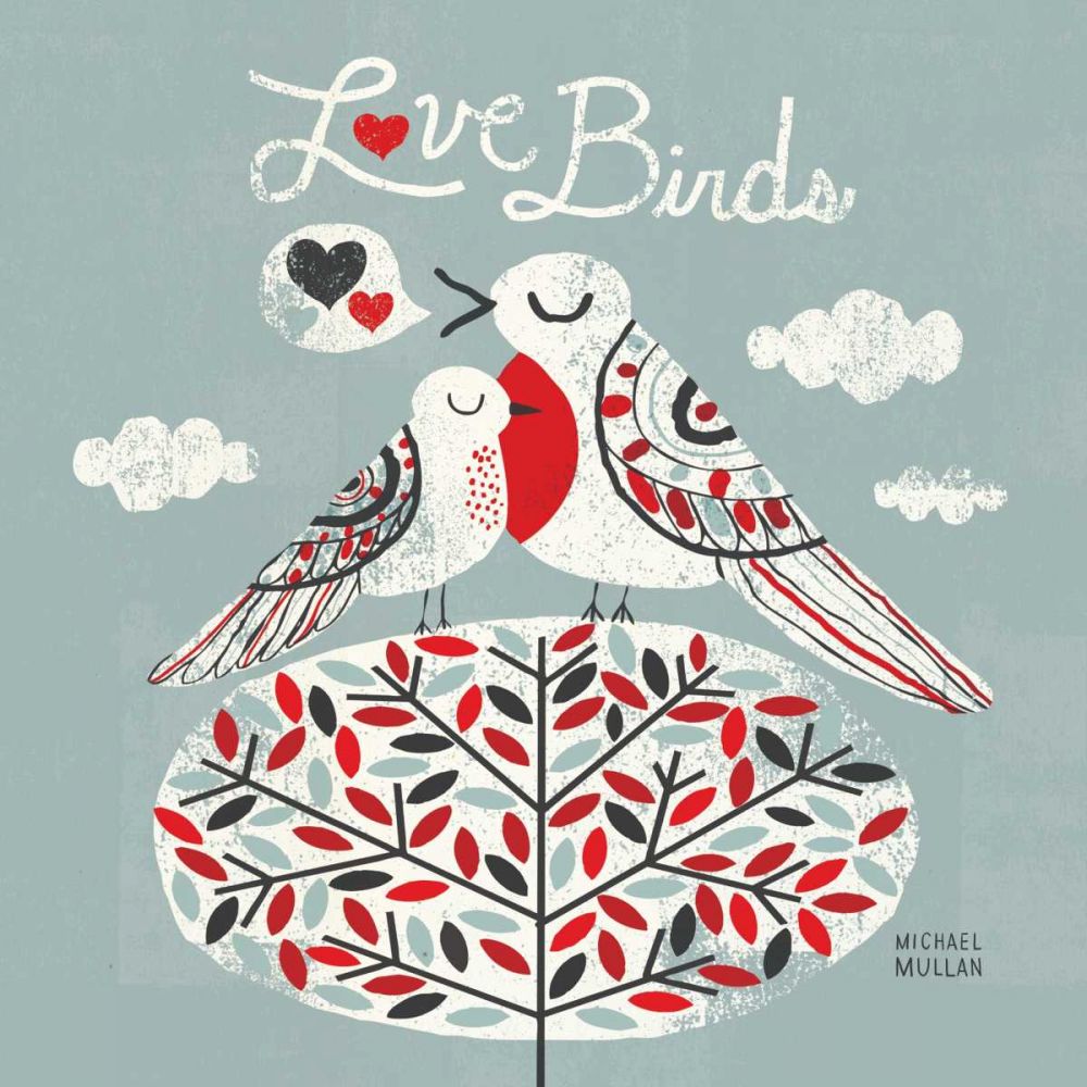 Love Birds Square art print by Michael Mullan for $57.95 CAD