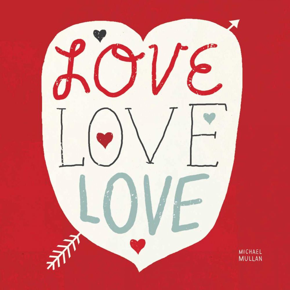 Love Love Love Square art print by Michael Mullan for $57.95 CAD