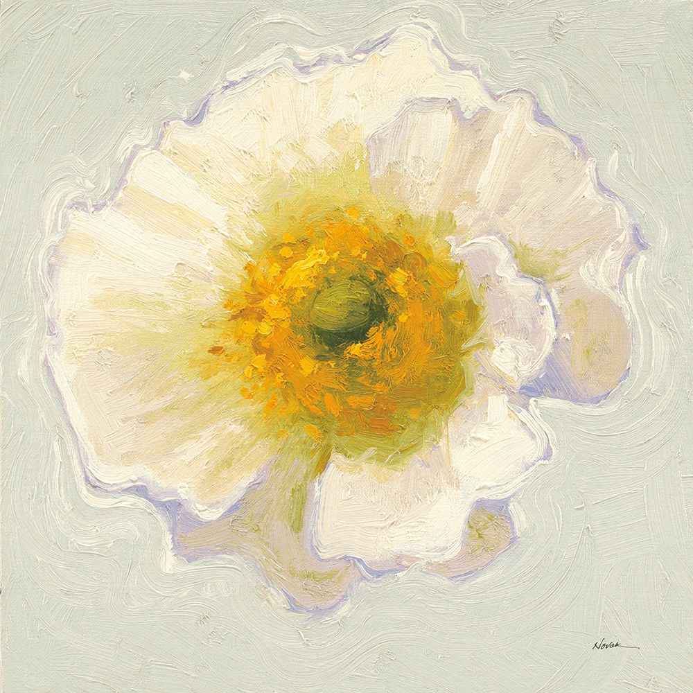 White Poppy Bit art print by Shirley Novak for $57.95 CAD