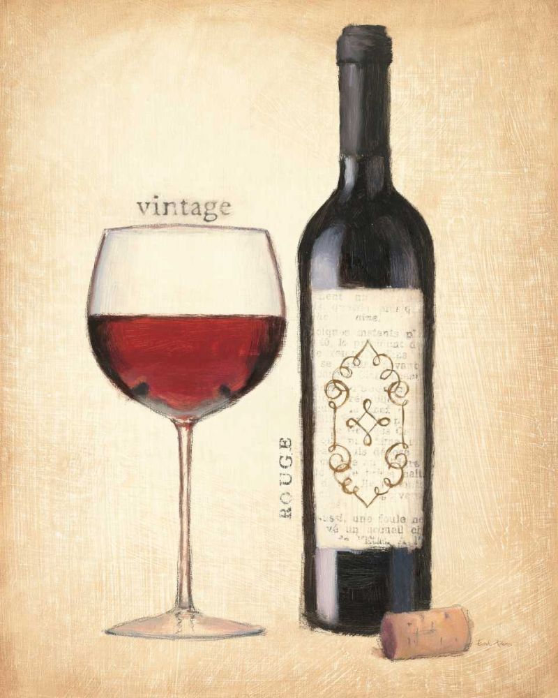 Vintage Rouge art print by Emily Adams for $57.95 CAD