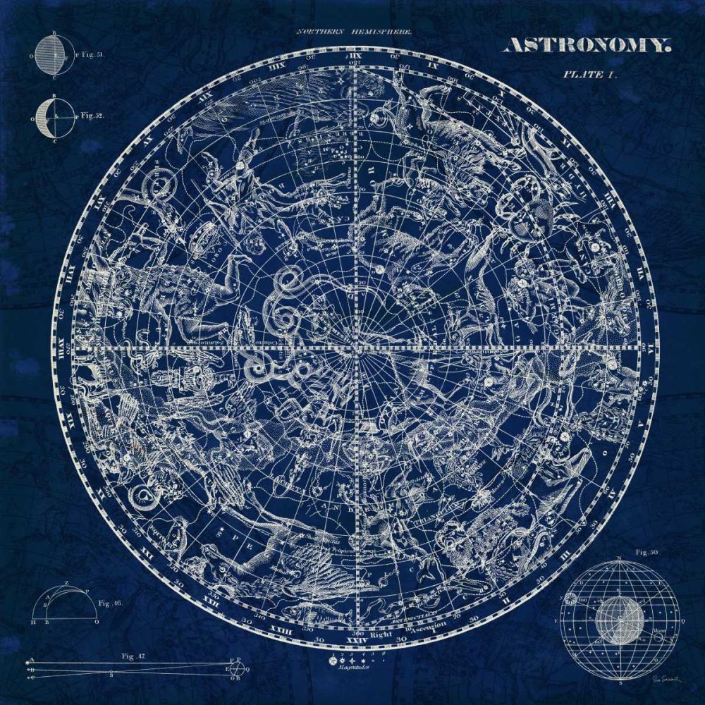 Celestial Blueprint art print by Sue Schlabach for $57.95 CAD