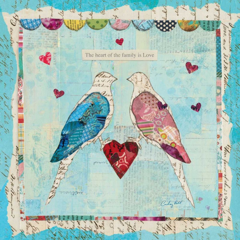 Love Birds Square art print by Courtney Prahl for $57.95 CAD