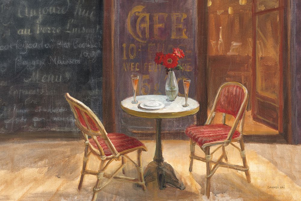 Cafe a Deux art print by Danhui Nai for $57.95 CAD