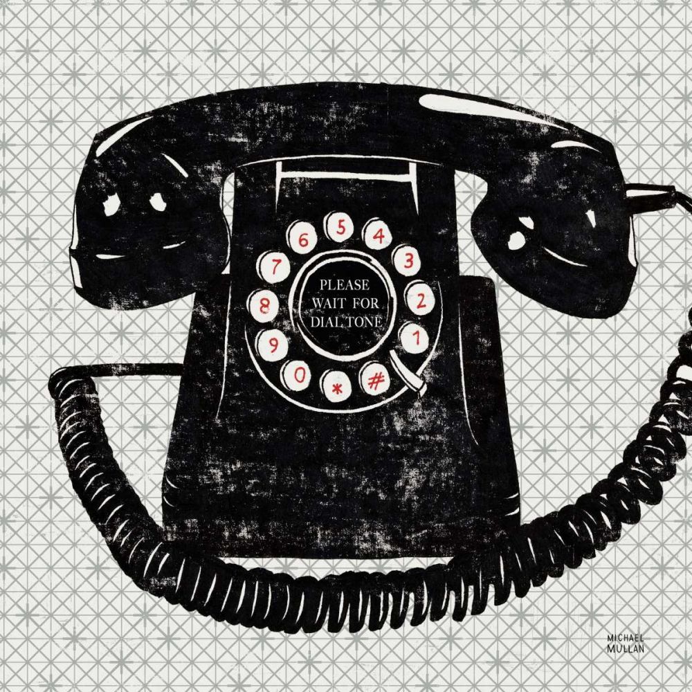 Vintage Analog Phone art print by Michael Mullan for $57.95 CAD