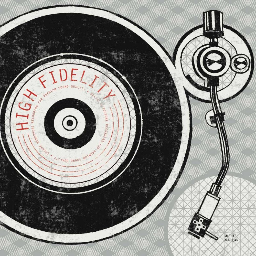 Vintage Analog Record Player art print by Michael Mullan for $57.95 CAD