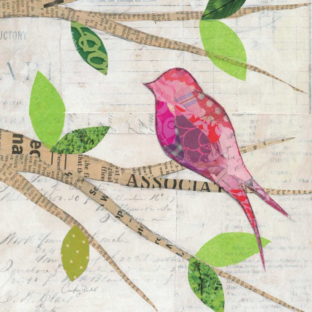 Birds in Spring  IV Square art print by Courtney Prahl for $57.95 CAD