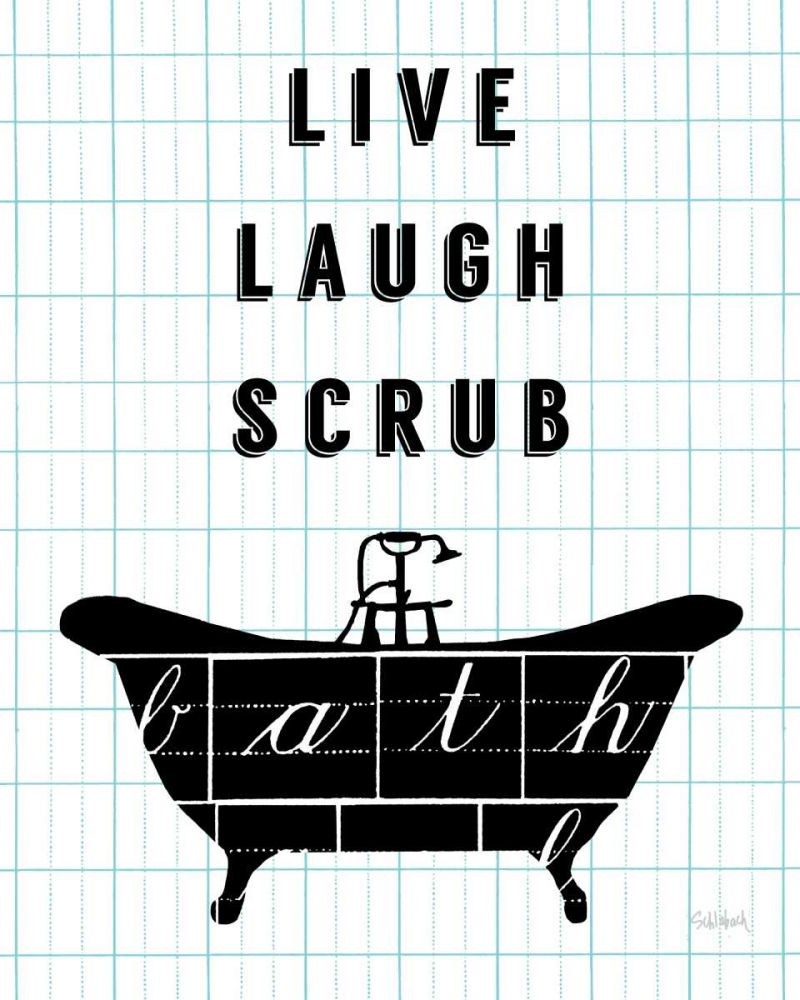 Letterform Tub art print by Sue Schlabach for $57.95 CAD