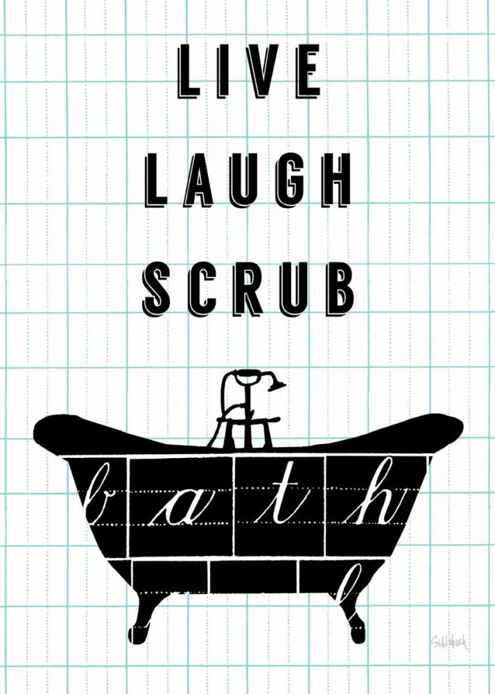 Letterform Tub art print by Sue Schlabach for $57.95 CAD