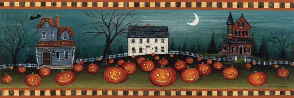 Halloween Eve Crescent Moon art print by David Carter Brown for $57.95 CAD