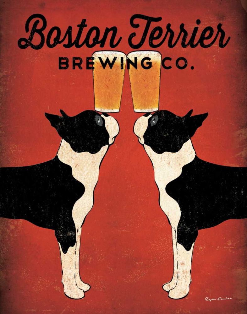 Boston Terrier Brewing Co art print by Ryan Fowler for $57.95 CAD