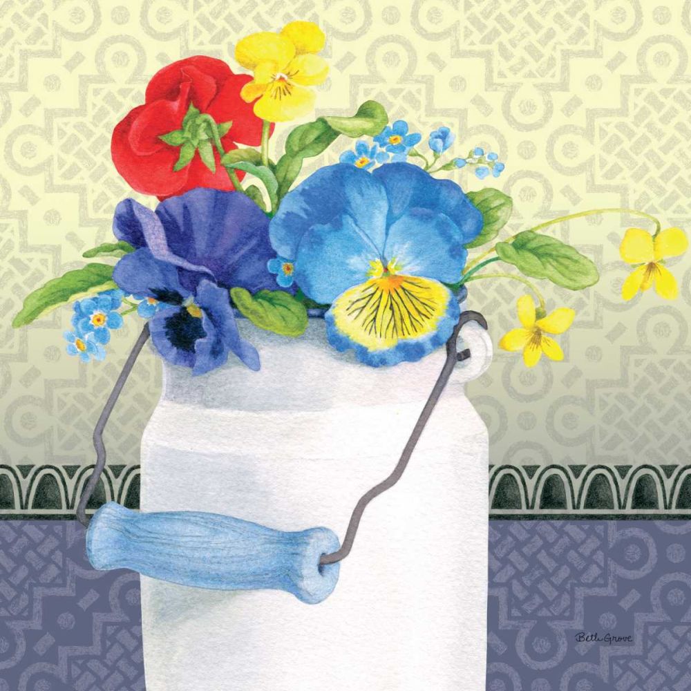 Blue Pansy III no Border art print by Beth Grove for $57.95 CAD