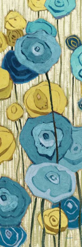 Lemongrass in Blue Panel II art print by Shirley Novak for $57.95 CAD