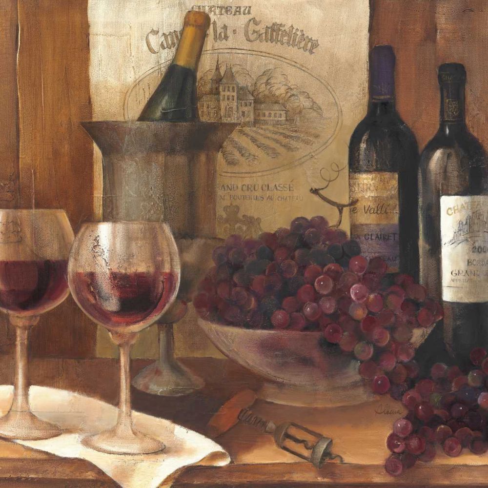 Vintage Wine  Crop art print by Albena Hristova for $57.95 CAD