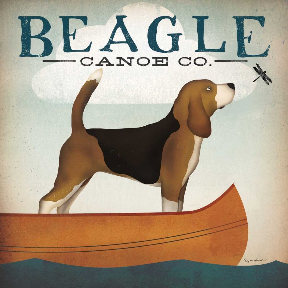 Beagle Canoe Co art print by Ryan Fowler for $57.95 CAD