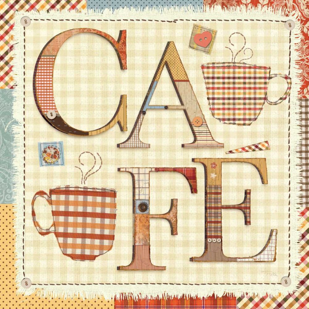 Patchwork Cafe I art print by Pela Studio for $57.95 CAD