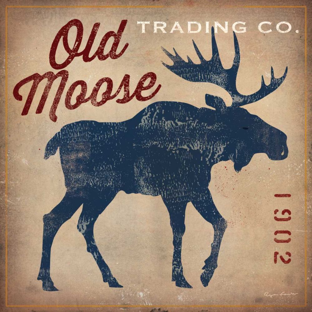 Old Moose Trading Co. - Tan art print by Ryan Fowler for $57.95 CAD