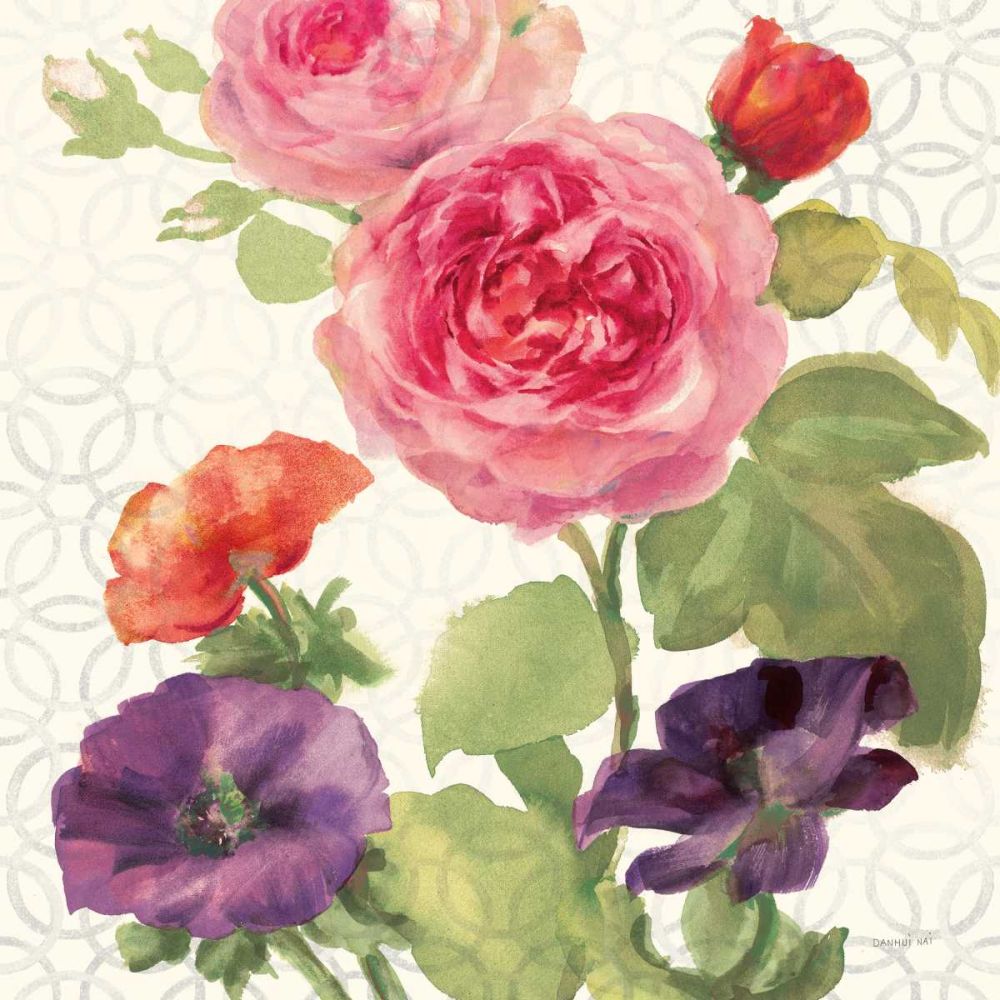 Watercolor Floral III art print by Danhui Nai for $57.95 CAD